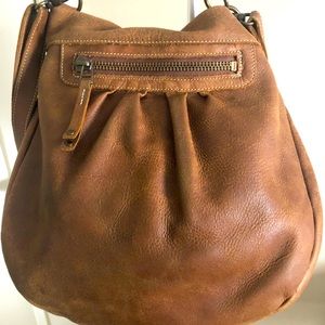 Roots leather hobo
